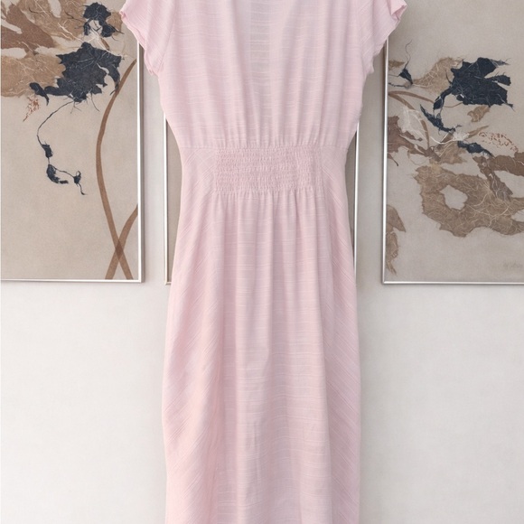 Free People Light Pink In Town Midi Dress - Picture 4 of 9